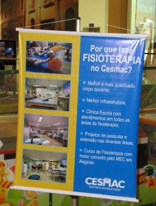 Fisioterapia-Cesmac participa de ação AVC- em shopping da capital 1