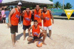 Integração- entre os- cursos foi reforçada- nos Jogos -de -Praia do -Cesmac  1