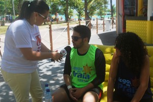 Integração- entre os- cursos foi reforçada- nos Jogos -de -Praia do -Cesmac  1