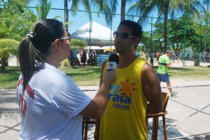 Integração- entre os- cursos foi reforçada- nos Jogos -de -Praia do -Cesmac  1