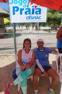 Integração- entre os- cursos foi reforçada- nos Jogos -de -Praia do -Cesmac  1