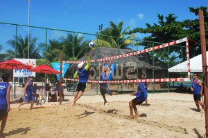 Integração- entre os- cursos foi reforçada- nos Jogos -de -Praia do -Cesmac  1