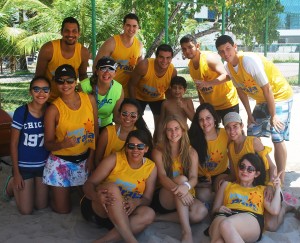 Integração- entre os- cursos foi reforçada- nos Jogos -de -Praia do -Cesmac  1