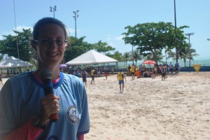 Integração- entre os- cursos foi reforçada- nos Jogos -de -Praia do -Cesmac  1