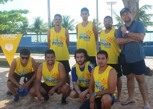 Integração- entre os- cursos foi reforçada- nos Jogos -de -Praia do -Cesmac  1