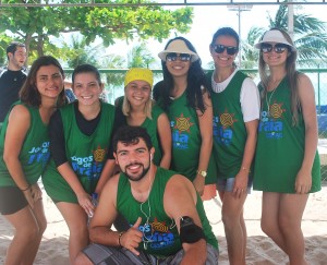 Integração- entre os- cursos foi reforçada- nos Jogos -de -Praia do -Cesmac  1