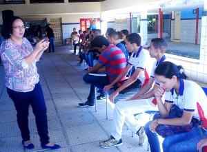 Curso- de -Psicologia- do -Cesmac -realiza- ação -em -escola- do- Cepa- 15