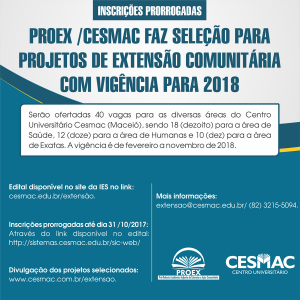 proex-cesmac-faz-selecao-para-projetos-de-extensao-comunitaria