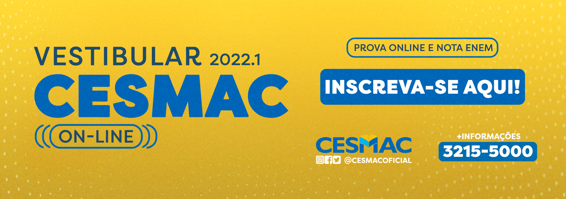 VESTIBULAR CESMAC 2022.1