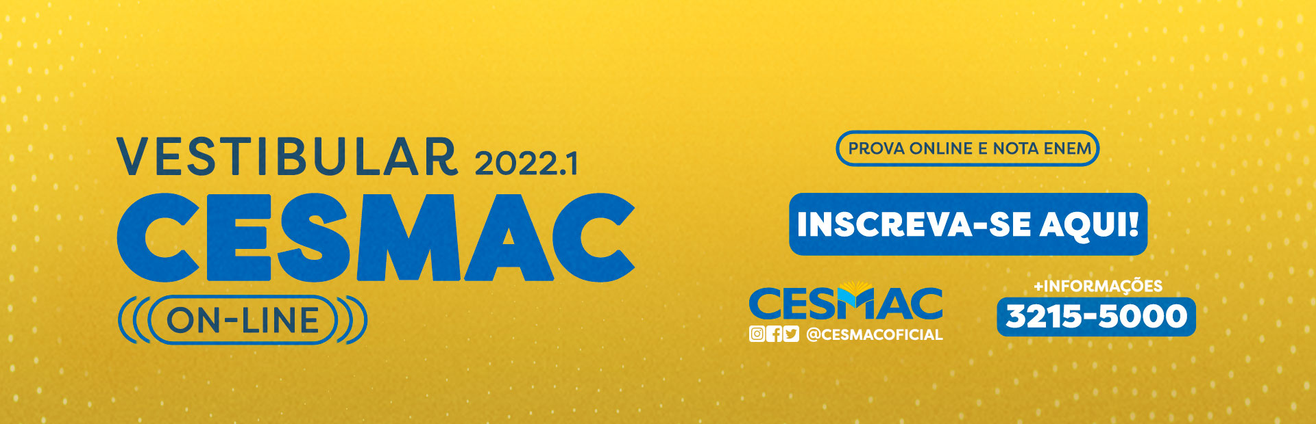 VESTIBULAR CESMAC 2022.1