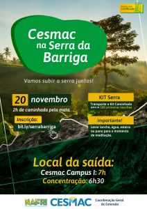 Cesmac na Serra da Barriga - NAFRI e Extensão