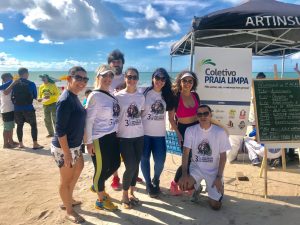 Alunos- do- Mestrado- Análise de- Sistemas -Ambientais -participam- de -ação- do- Coletivo- Praia- Limpa (4)