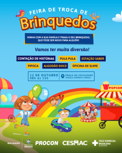 Procon- Maceió- realiza- Feira- de -Troca -de -Brinquedos- no- sábado-CESMAC