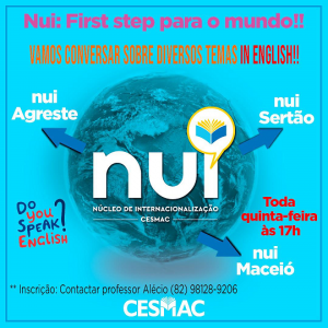 Internacionalização- do- CESMAC- realiza- primeira- reunião- de- conversação- em- inglês- no- projeto-NUI first step para o mundo- 3
