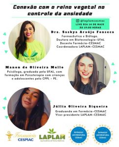 Jornada- de -Lives- do- Curso- de -Farmácia- do- CESMAC- e- da- Liga- Acadêmica- de- Plantas- Medicinais -LAPLAM- (13)...