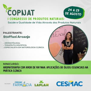 PUBLI-Curso de Farmácia CESMAC e LAPLAM realizam I Congresso de Produtos Naturais (COPNAT)..