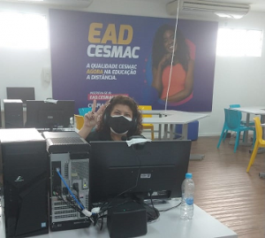 Vice-Reitor- do -Cesmac- visita- bastidores- do- I- Congresso- Internacional -On-Line- de -Direito- da- Instituição-(9)