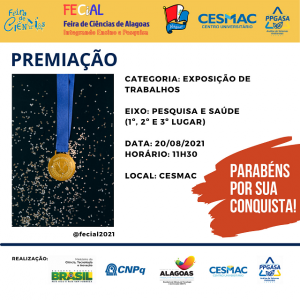 FECiAL- conclui- ações- 2021.1 -com- premiação -dos- destaques- em- evento -híbrido-