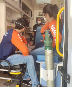 Acadêmicos- de- Medicina- Cesmac -participam- de -acolhimento- para- estágio- no- SAMU- (38)....