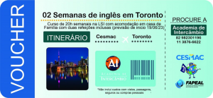 NUI Cesmac lança Edital para Curso de Intercâmbio em Toronto no Canadá