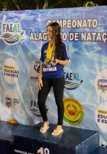 Atleta- de -Fisioterapia- Cesmac- conquista- sete- medalhas- no -Campeonato- Alagoano- de- Natação - Arapiraca- 2022- (5)