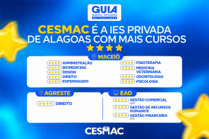 Cursos estrelados: veja os destaques do Cesmac no Guia da Faculdade 2026